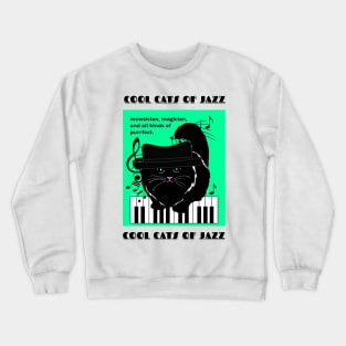 Cool Cats of Jazz-jazz music Crewneck Sweatshirt
